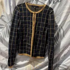 Brooks Brothers M カーディガン ネイビー チェック