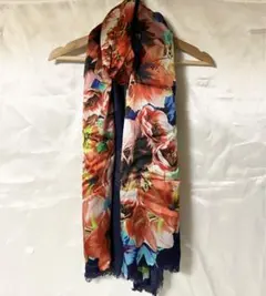 Echo New Yorkフラワープリント シルクストール（ロング）