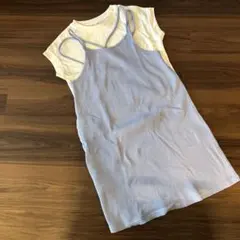 GU ジーユー 半袖Tシャツ付きワンピース　サイズ130