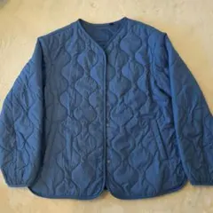 UNIQLO　キルティングコート 青 150