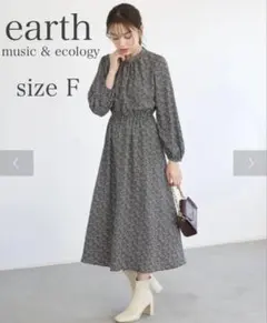 earth 花柄ワンピース
