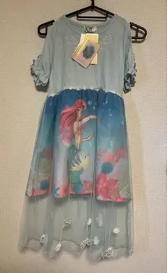 ディズニープリンセス　アリエル　ワンピース　ドレス　130