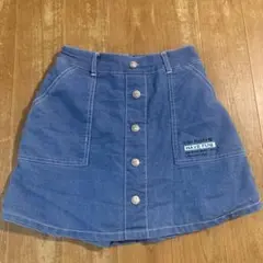 LoveRabby デニムスカートパンツ　ウエストゴム　140cmのサムネイル