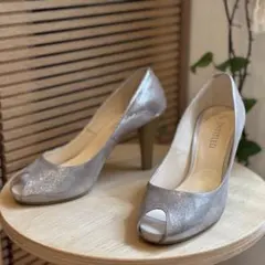 ☆美品☆ UNTITLED アンタイトル オープントゥ パンプス 23.0cm