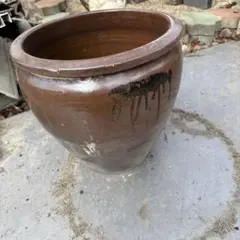 大型】常滑焼風大甕 睡蓮鉢 メダカ鉢 水瓶 ビオトープ 金魚鉢。58