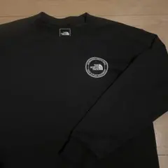ノースフェイス ロンT 長袖Tシャツ 刺繍 オリーブ 海外L 日本LL相当 