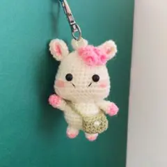 2026年丑年　お馬さんのあみぐるみ　ハンドメイド　プレゼント　キーホルダー