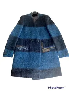 希少！2017aw kolor モヘヤノーカラーコート mohair coat