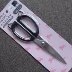 黒猫 猫耳付きキッチンバサミ 新品未使用のサムネイル