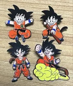 ドラゴンボール　孫悟空 ピンバッジ 4個セットのサムネイル