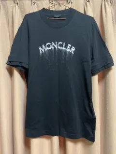 新品同様☆モンクレール ペイントロゴ ブラック Tシャツ 国内正規品 