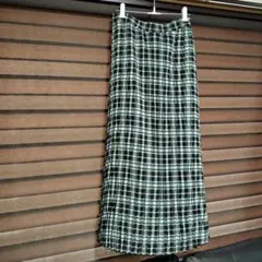 インザグルーヴ チェック柄プリーツロングスカートのサムネイル