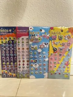 セリア　たまごっち★プチプチシール＆プチプチシール２　計４種セット