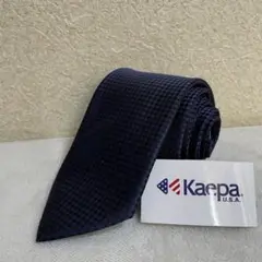 美品　Kaepa ネクタイ　ネイビー　ポリエステル
