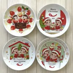 不二家 ペコちゃん クリスマスプレート 4枚セットのサムネイル