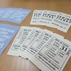 チケット風タグ / 3種類17枚セット✩.*˚