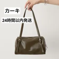 【使用回数2回】mystic loti ワイドボストンバッグ　カーキのサムネイル