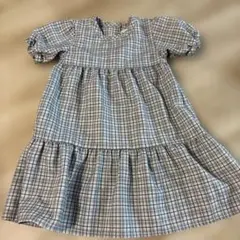 Pupil House チェック柄 半袖ワンピース 100cmのサムネイル