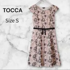 TOCCAトッカ 花柄 エンブロイダリーレースワンピース オケージョンドレス