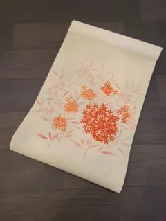 名古屋帯 紫陽花 塩瀬 ピンク色 正絹 - メルカリ
