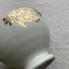 美品◆フランス金彩＆スミレカフェオレボウル＃クレイユモントローサルグミンヌジアンのサムネイル