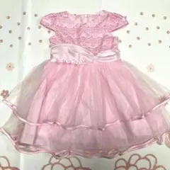 マザウェイズ ピンク プリンセス 刺繍 ドレス 97cm