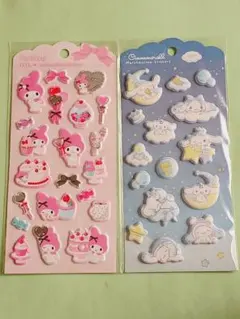 【お値下げ】マイメロディ・シナモロール マシュマロステッカー セット正規品