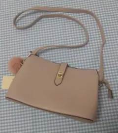 grove ショルダーバッグ　ファーチャーム付きのサムネイル