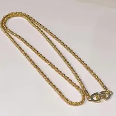 Christian Dior ツイスト チェーンネックレス　 ゴールド