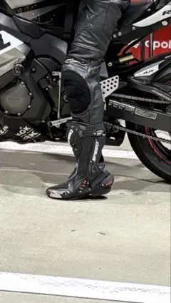 SPEED バイクブーツ ブラック - メルカリ