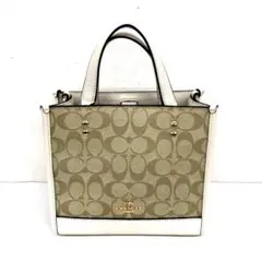 【美品】COACHコーチ☆シグネチャー デンプシー ハンドトートC5122