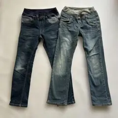 キッズ　MPS デニムパンツ 2本セット　130のサムネイル