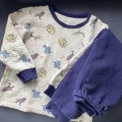 UNIQLO 恐竜柄キルティングパジャマ　120