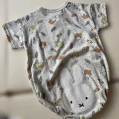 miffy ミッフィー ロンパース 80cm グレー