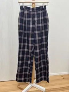 ☆試着のみ！earth music & ecology チェック柄パンツ M☆