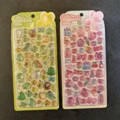 stickers ボンボンドロップ　立体シール　2枚セット