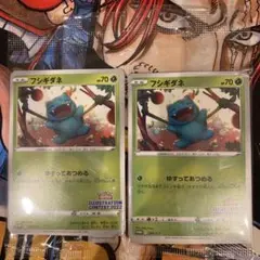 【未開封最安値】フシギダネ プロモ　トレーディングカード 2枚セット 未開封最安値】フシギダネ プロモ トレーディングカード 2枚セット