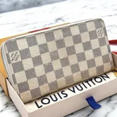 【美品】 ルイヴィトン ダミエ アズール ジッピーウォレット 財布 カード8枚