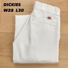 ディッキーズ 874 ホワイト W28 L30 刺繍 カルシファー 白　古着