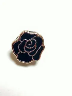 ラペルピン　バラ　薔薇　花　黒薔薇