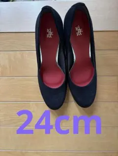 KiBERA ブラック パンプス 24.0cmのサムネイル