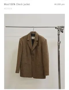 TODAYFUL wool100% check jacket 36