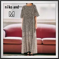 【MODE NORM CORE】2WAYマキシプリントワンピース M