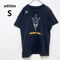 アディダス アリゾナ州立大学 Tシャツ 半袖 夏 ブラック プリント スポーツ