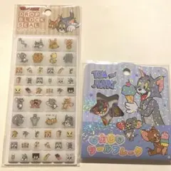 トムとジェリー おはじきシールフレーク　タイルシール　ドロップブロックシール