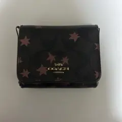COACH 星柄 三つ折り財布
