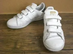 （K25063）アディダス スタンスミス CF 24.5㎝ ベルクロ ホワイト