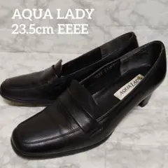 AQUA LADY ローファー ブラック 23.5 パンプスのサムネイル