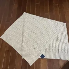 ラルフローレン　ニットストール　ベージュ