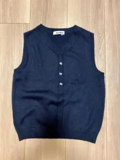 familiar ネイビー ニットベスト